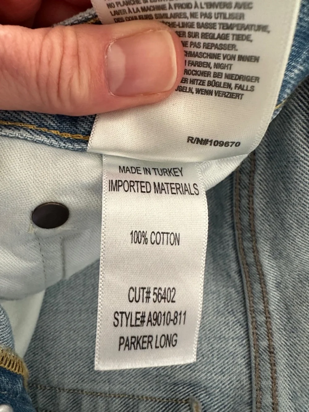AGOLDE Parker Long Short